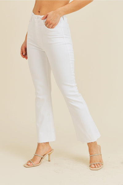 Gigi Raw Hem Flare Jeans