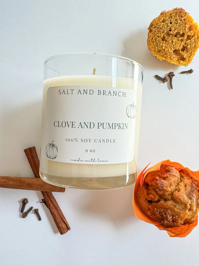 Clove and Pumpkin Candle by Salt Branch