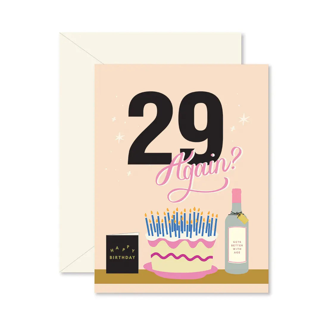 29 again birthday card funny gift for her cute 