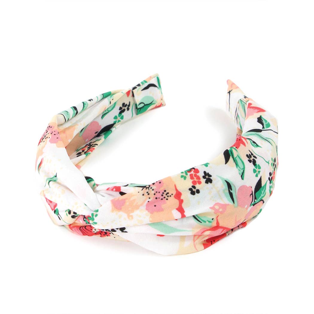 Twisted Floral Headband