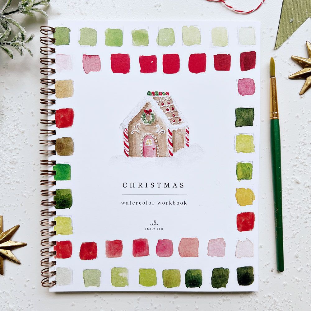 Watercolor Workbook: Christmas