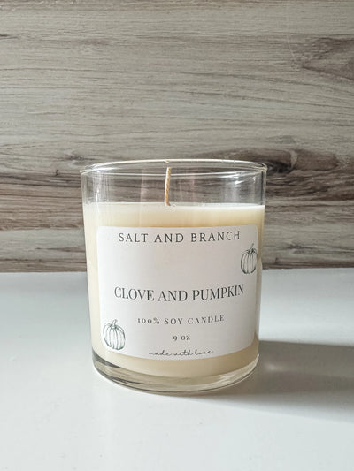 Clove and Pumpkin Candle by Salt Branch