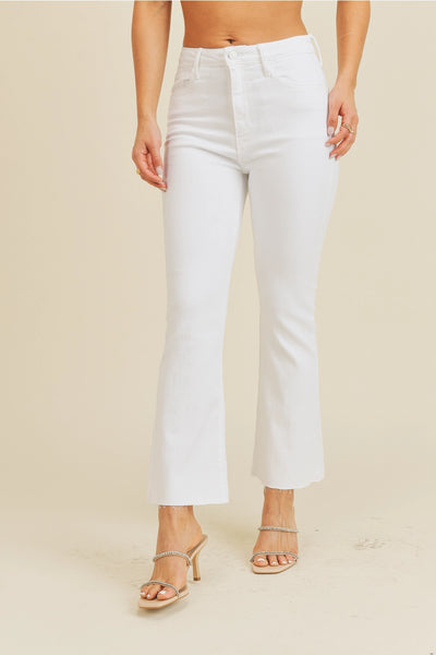 Gigi Raw Hem Flare Jeans