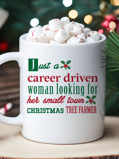 holiday movie plot mug funny gift christmas for her cozy coffee christmas tree farm holidays hallmark 