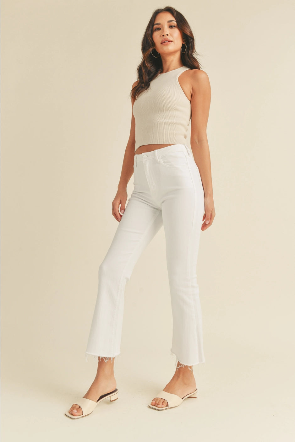 Gigi Raw Hem Flare Jeans