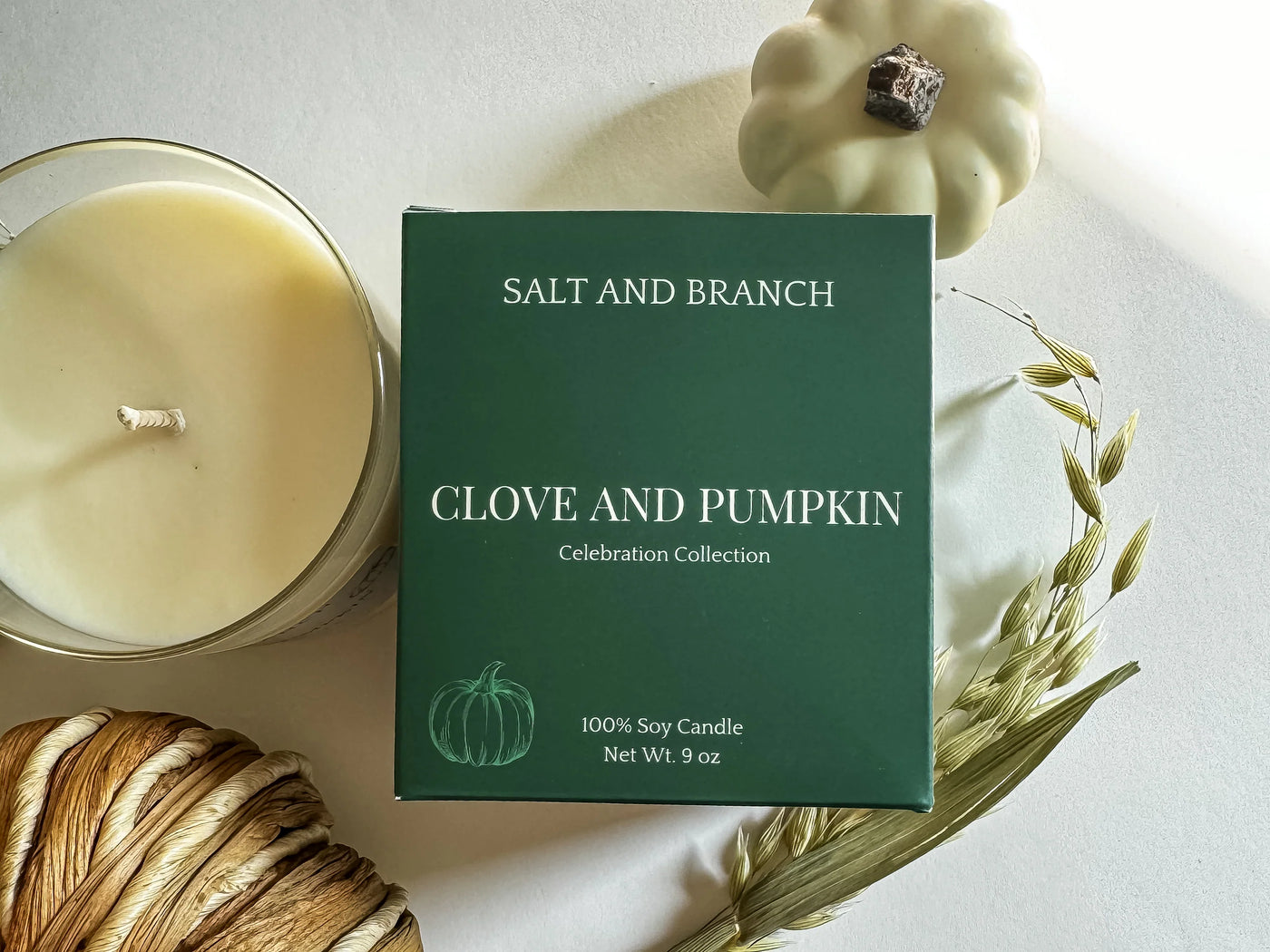 Clove and Pumpkin Candle by Salt Branch