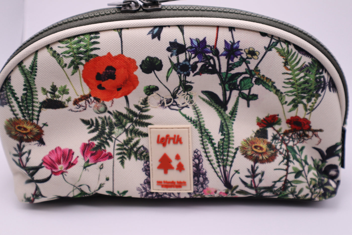 botanical flower floral cosmetic bag travel vacation trip recycled water bottles eco friendly 