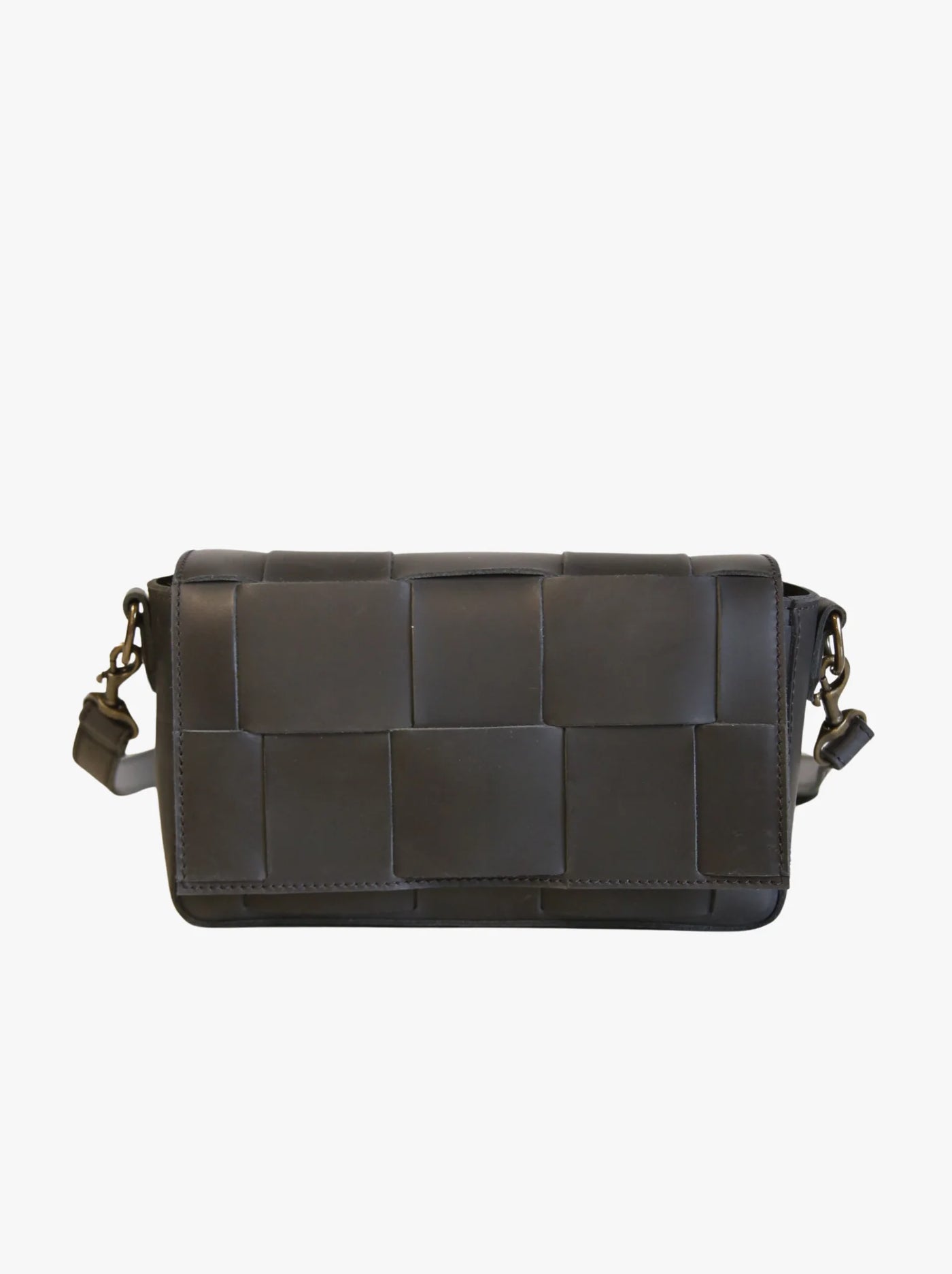 Woven Crossbody in Black by ABLE