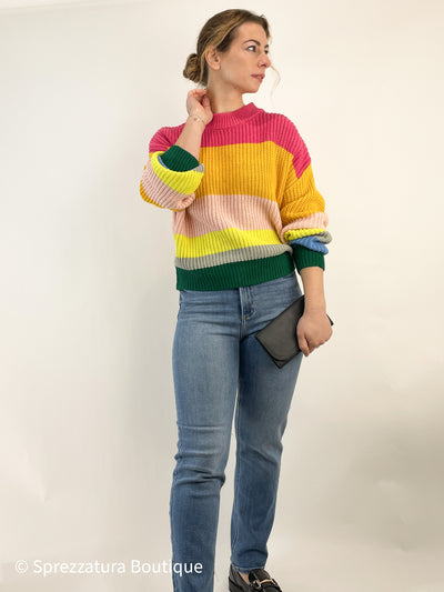 womens color block sweater stripe knit casual colorful green yellow pink blue Modern smart causal female chic effortless outfit womens ladies gift elegant effortless clothing everyday stylish clothes apparel outfits chic winter fall autumn professional style women’s boutique trendy teacher office cute outfit boutique clothes fashion quality work from home neutral wardrobe essential basics