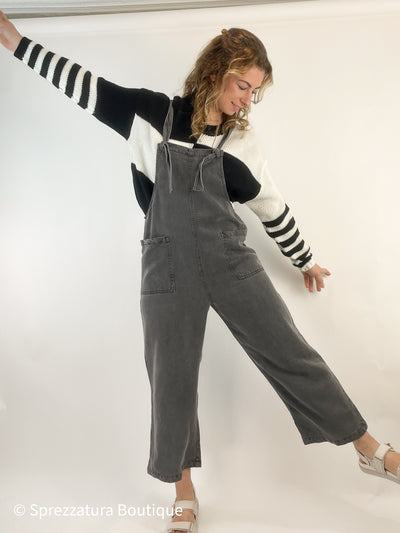 charcoal relaxed overall jumpsuit soft womens pockets mom teacher work from home casual everyday laidback comfortable quality Modern smart causal female chic effortless outfit womens ladies gift elegant effortless clothing everyday stylish clothes apparel outfits chic winter fall autumn professional style women’s boutique trendy teacher office cute outfit boutique clothes fashion quality work from home neutral wardrobe essential basics lounge athleisure gift for her 