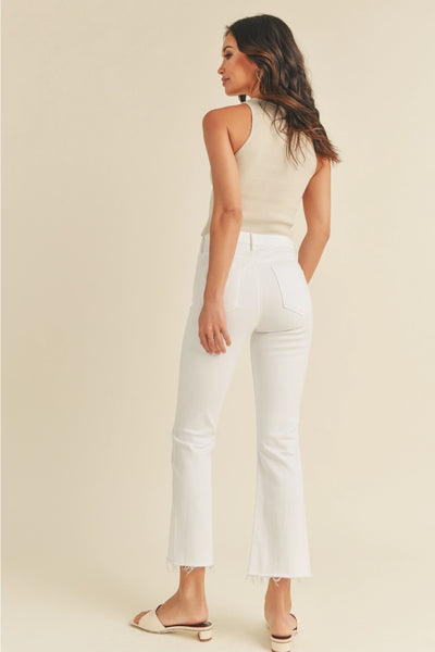 Gigi Raw Hem Flare Jeans