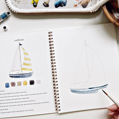 Watercolor Workbook: Seaside
