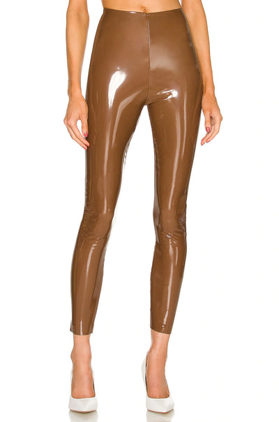 patent leather faux leggings women's chic casual style stretchy shiny dressy event daily wear fashionable stylish Modern smart causal female chic effortless outfit womens ladies gift elegant effortless clothing clothes apparel outfits chic winter style women’s boutique trendy teacher office cute outfit boutique clothes fashion work from home lounge athleisure holiday gift for her 