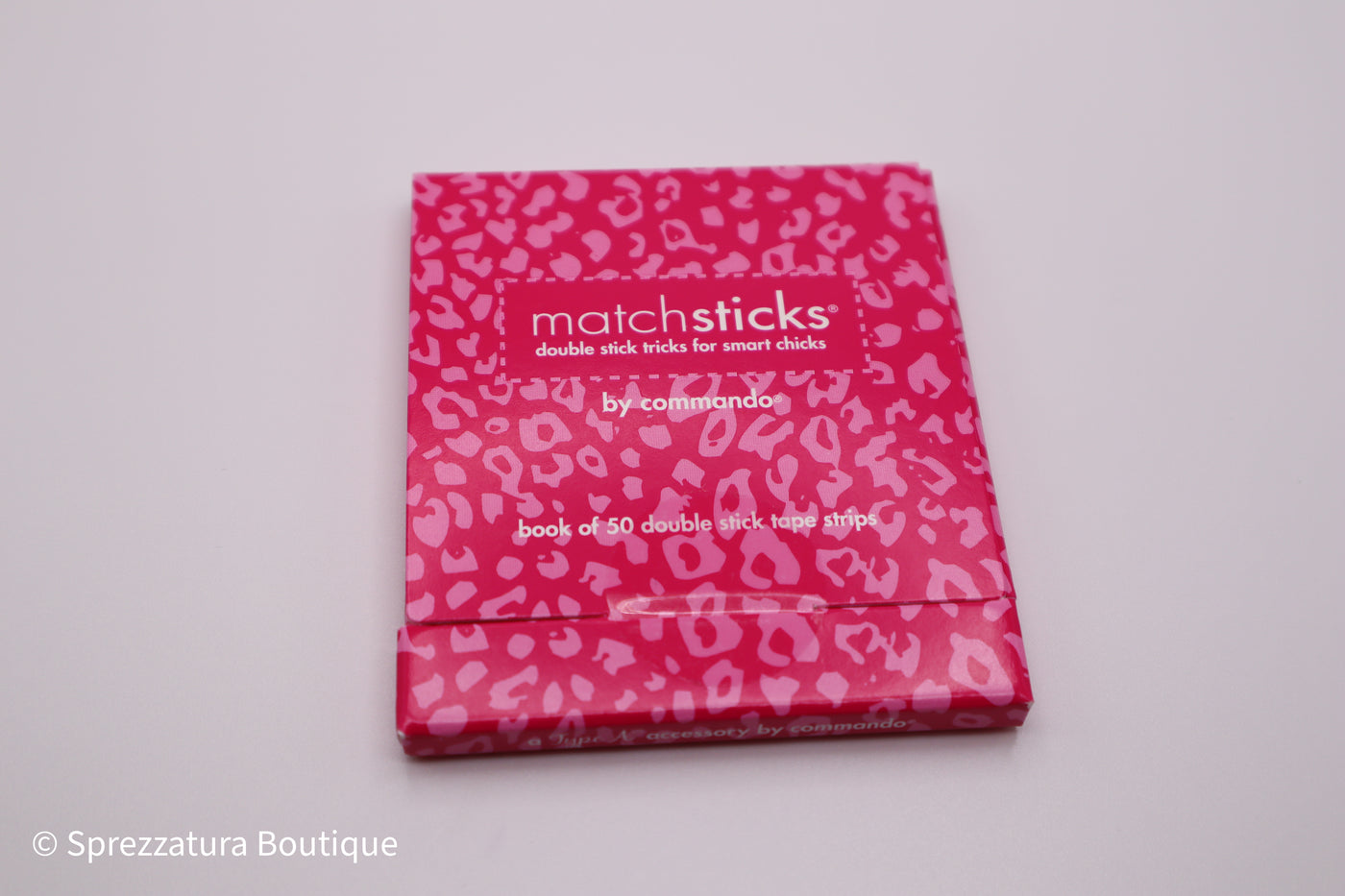 Matchstick by Commando are double stick tape to keep your clothes secure. Holds clothes in place.