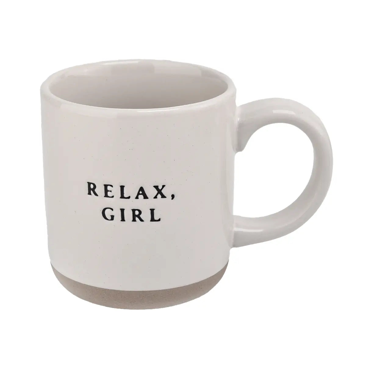 Relax girl mug neutral natural stoneware coffee mug galentines  valentines day gift for her self care girlfriend gal pal Modern smart causal female chic effortless outfit womens ladies gift elegant effortless clothing clothes apparel outfits chic winter style women’s boutique trendy teacher office cute outfit boutique clothes fashion work from home lounge athleisure holiday gift for her midsize curvy sizes 